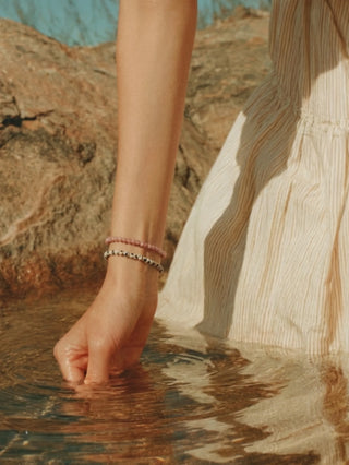 Soi Krystal Armbånd 4mm - Dalmatiner Jaspis