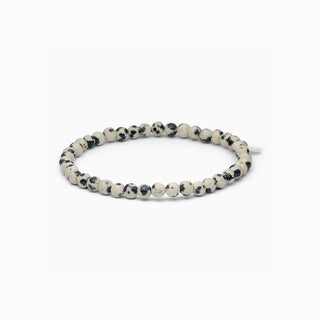 Soi Krystal Armbånd 4mm - Dalmatiner Jaspis