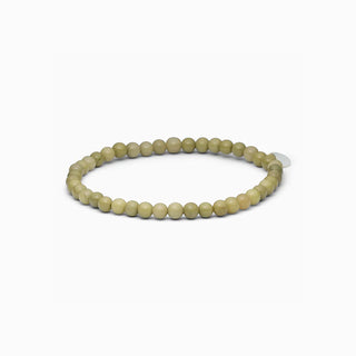 Soi Krystal Armbånd 4mm - Grøn Alashan Agat