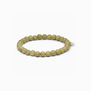 Soi Krystal Armbånd 6mm - Grøn Alashan Agat