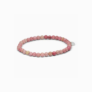 Soi Krystal Armbånd 4mm - Pink Rhodonit