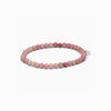 Soi Krystal Armbånd 4mm - Pink Rhodonit