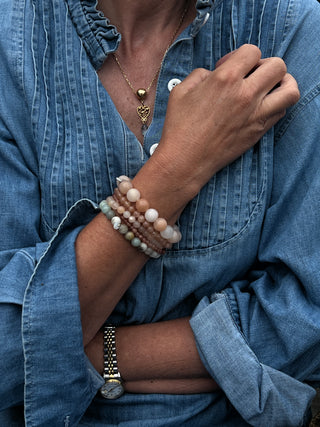 Soï Krystal Armbånd Indian Agate - Flere Størrelser