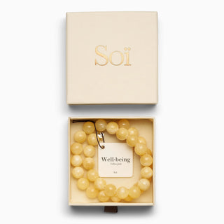 Soi Faro Chunky Krystal Halskæde - Yellow Jade