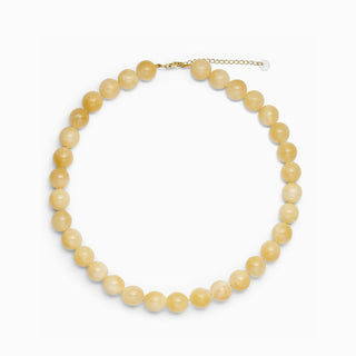 Soi Faro Chunky Krystal Halskæde - Yellow Jade