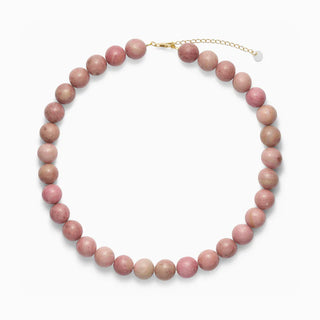 Soi Faro Chunky Krystal Halskæde - Pink Rhodonit