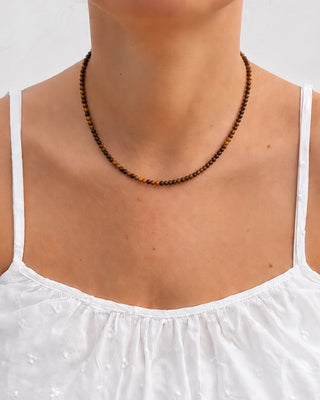Soi Luna Krystal Halskæde - Tiger Eye