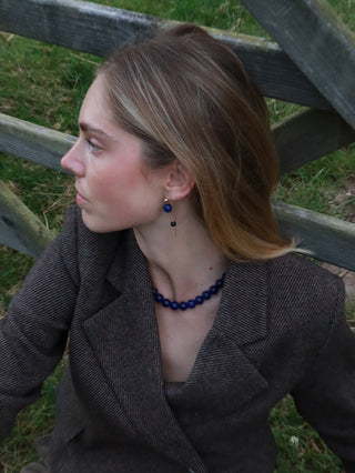 Soï Nora Krystal Øreringe - Lapis Lazuli