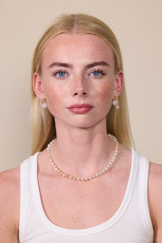 Soï Hailey Krystal Halskæde - Rosa Jade