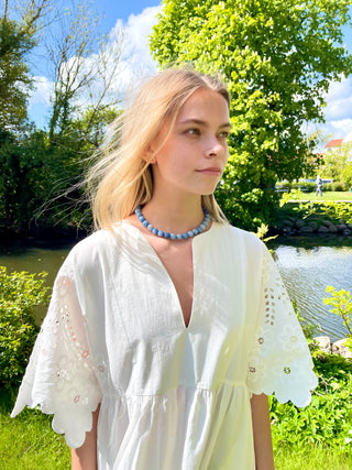 Soï Faro Chunky Krystal Halskæde - Aquamarin