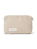 Studio Feder Celia Toilettaske - Mini - Brown Beach Stripe