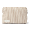 Studio Feder Celia Toilettaske - Stor - Brown Beach Stripe