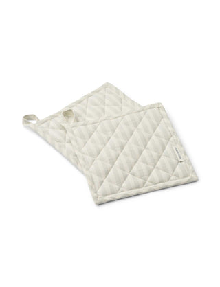 Studio Feder Grydelapper - Soft Mint Stripe