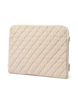 Studio Feder Lara Computer Sleeve 16" - Brown Beach Stripe