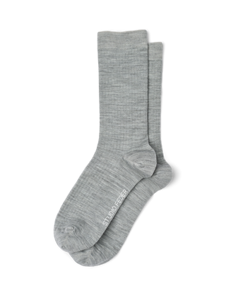 Studio Feder Minna Uld Strømper - Light Grey Melange