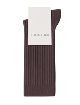 Studio Feder Minna Uld Strømper - Burgundy