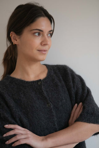 Studio Feder Signe Cardigan - Charcoal Melange