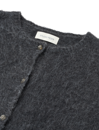 Studio Feder Signe Cardigan - Charcoal Melange