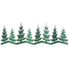 Bungalow Papir Bordguirlande - Grønne Juletræer med sne