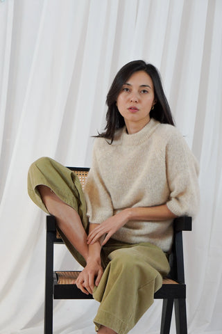 TWNS Kahoni Alpaca Sweater - Mottled beige
