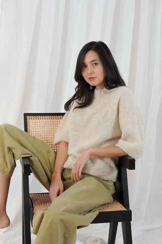 TWNS Kahoni Alpaca Sweater - Mottled beige