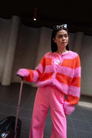 TWNS Timea Cardigan - Bubblegum Fire
