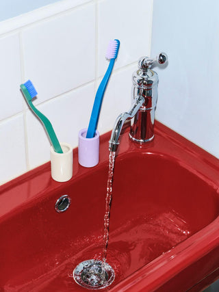 HAY Tann Tandbørste - Pine green and blue