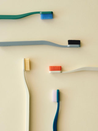 HAY Tann Tandbørste - Pine green and blue