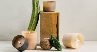 Uyuni Genopladelig LED Glas Lys Sandstone - Stor Ø9,2 x H10,2