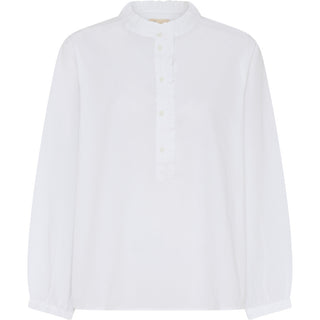 Frau Madrid Flæse Skjorte - Bright White