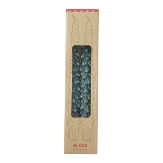 Rice Stearinlys - Mørkegrøn Juletræ