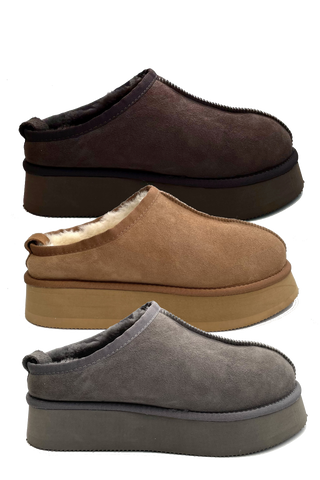 New Zealand Boots Plateau Clog Sko -  Coffee Brun UDSALG BYTTES IKKE