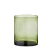 Bungalow Glas Vase Salon grøn - H20cm