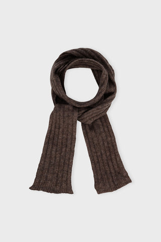 CARE BY ME Sara Mini Cashmere Tørklæde - Dark Brown