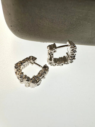 &COPENHAGEN Eva Firkantet Øreringe - Sølv