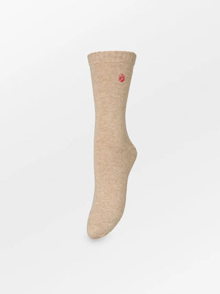 Rosea Wola Strømper - Beige Melange