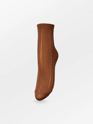 Solid Drake Strømper - Mocha Brown