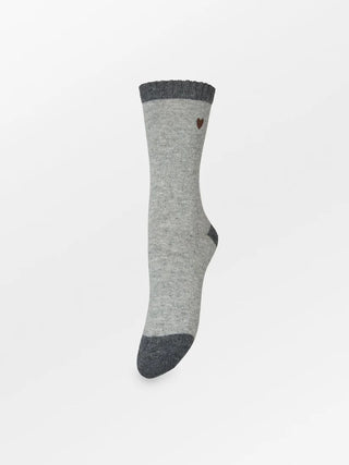 Hearty Wola Strømper - Grey Melange