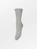 Dotted Wola Strømper - Grey Melange