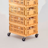 Hjul til Hay color crate kasser - 2 str