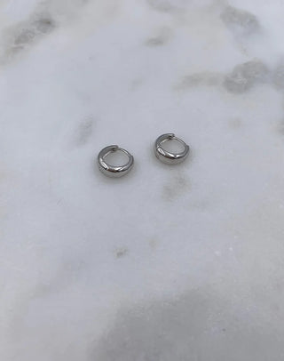 &COPENHAGEN Small chunky hoops øreringe - sølv