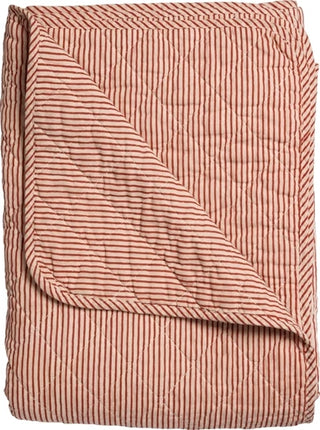 Au Maison Tæppe Quilt - Stribet Rød 140x220