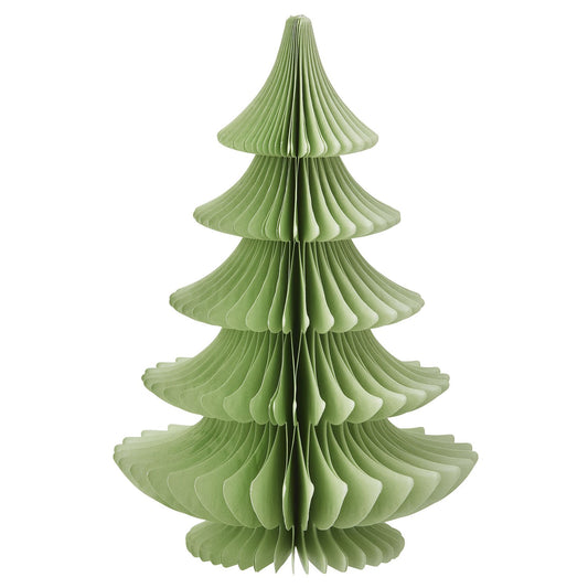 Bungalow papirs juletræ - Farve: Ming/ lysegrøn