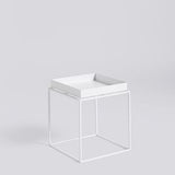 Tray Table Side Table - Str. S
 
 - Farve: White