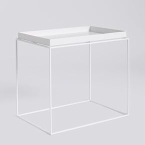 Tray Table Side Table - Str. L
 
 - Farve: White
