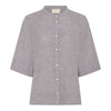 Frau Abu Dhabi Skjorte - Coffee Quartz Stripe