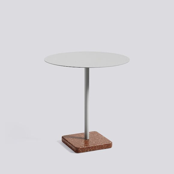 Terrazzo Table - Str. Ø70 X H74 cm - Farve: Red Terrazzo & Sky Grey