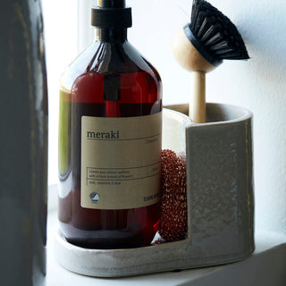 Meraki Datura Børste- og Sæbeholder - Shellish Grey - Lille