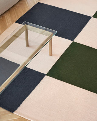 ETHAN COOK FLAT WORKS - PEACH GREEN CHECK 170*240 cm