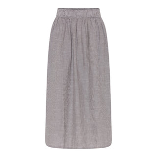 Frau Helsinki Nederdel - Coffee Quartz Stripe